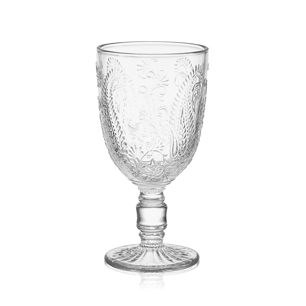 Fitz And Floyd Maddi Goblets Set Of 4 Clear