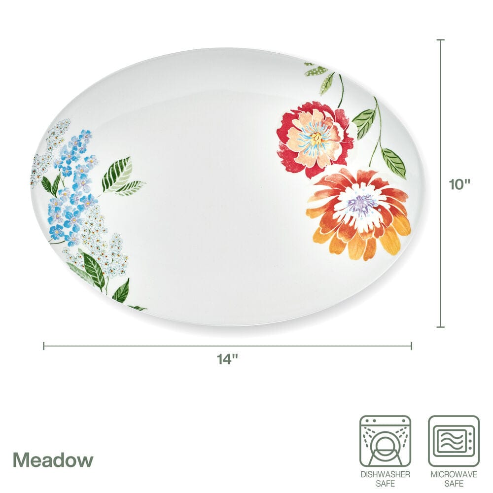 Fitz And Floyd Meadow Platter 14 IN