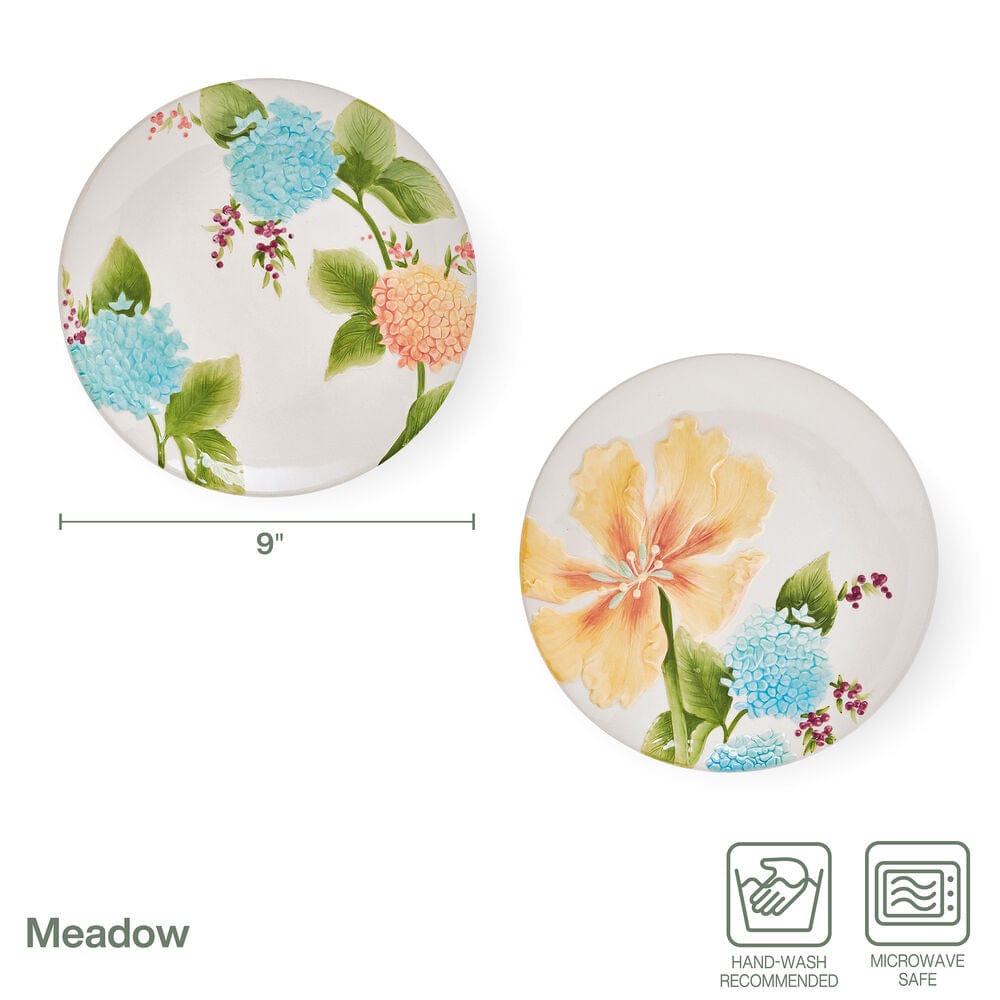 Fitz And Floyd Meadow Set Of 2 Salad Plates