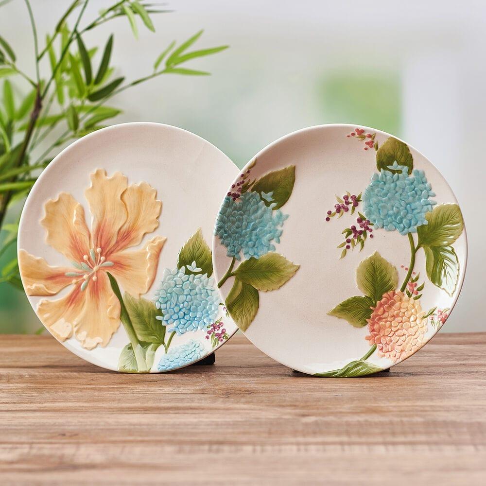 fitz and floyd Meadow Set of 2 Salad Plates