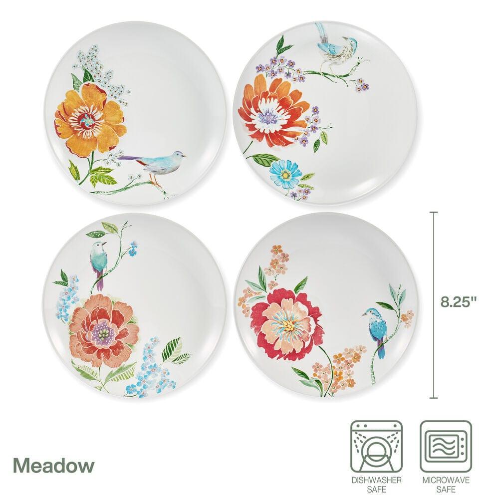 Fitz And Floyd Meadow Set Of 4 Salad Plates