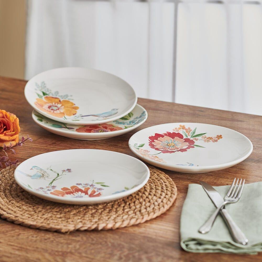 fitz and floyd Meadow Set of 4 Salad Plates