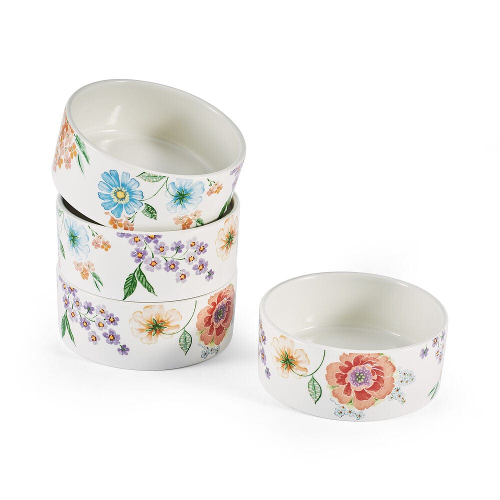 Fitz And Floyd Meadow Set Of 4 Snack Bowls