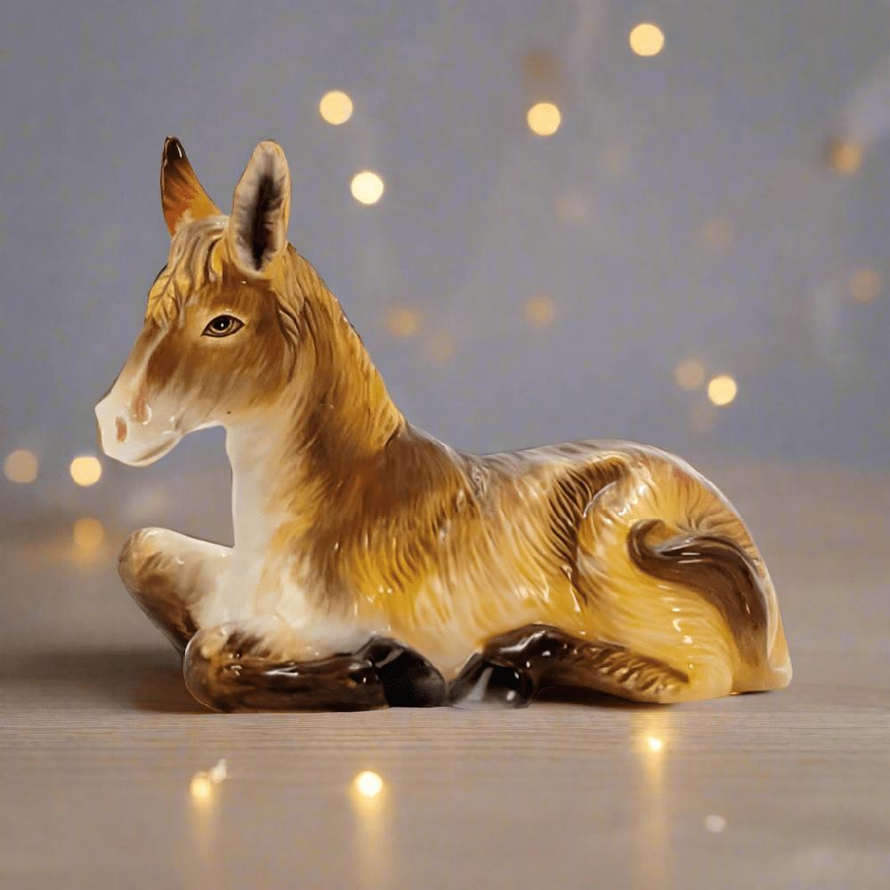 fitz and floyd Nativity Donkey Figurine 5.5 IN