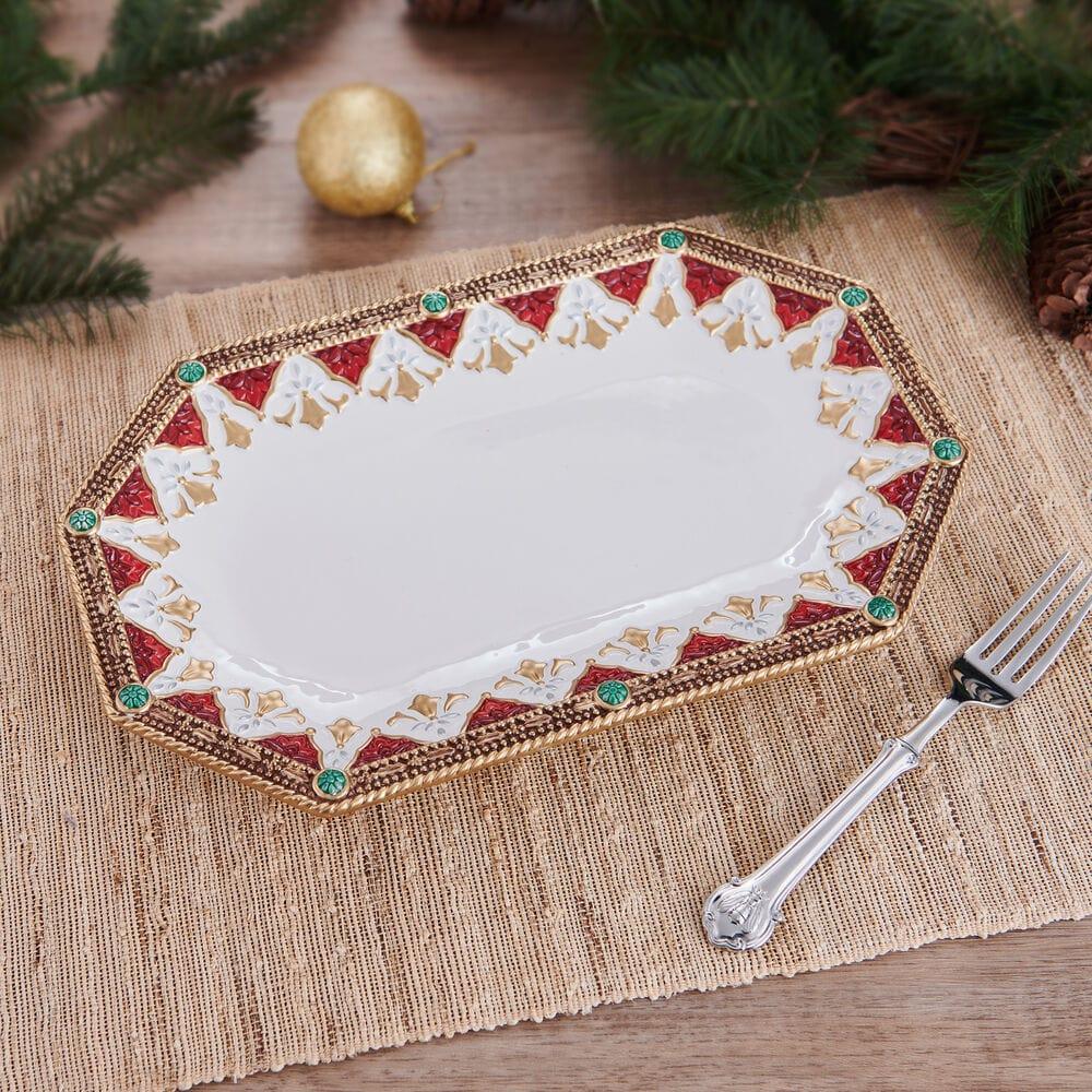 Fitz And Floyd Noel Holiday Platter 13.75 IN