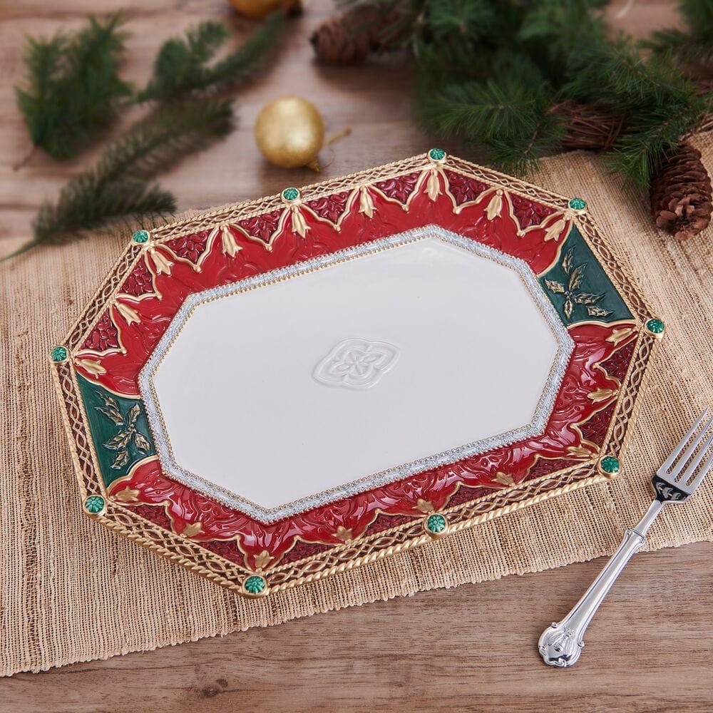 Fitz And Floyd Noel Holiday Platter 16 IN