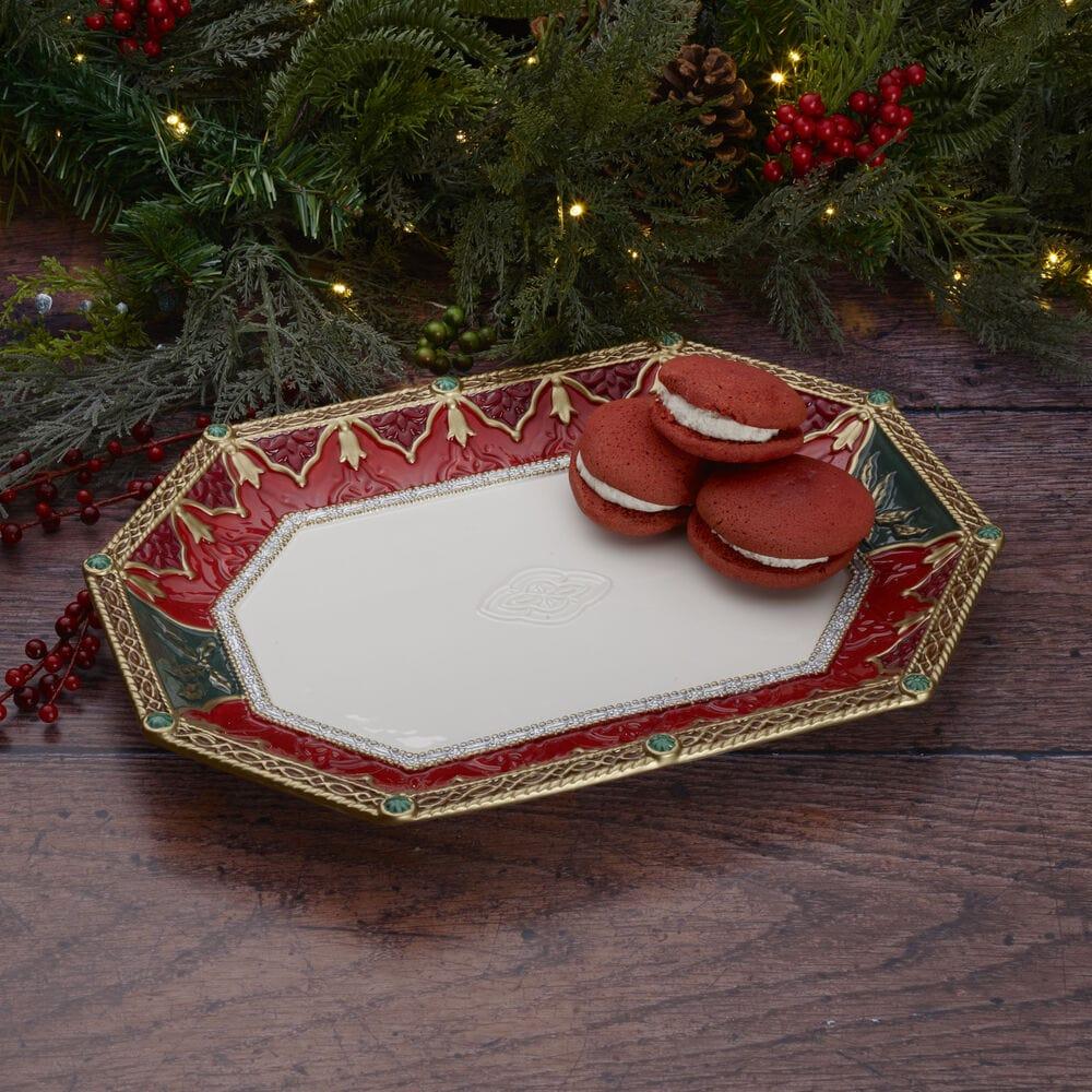 fitz and floyd Noel Holiday Platter 16 IN