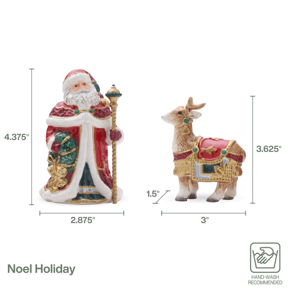 Fitz And Floyd Noel Holiday Salt And Pepper