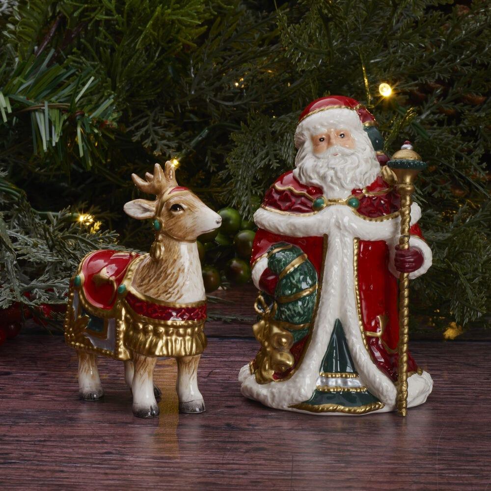 fitz and floyd Noel Holiday Salt and Pepper