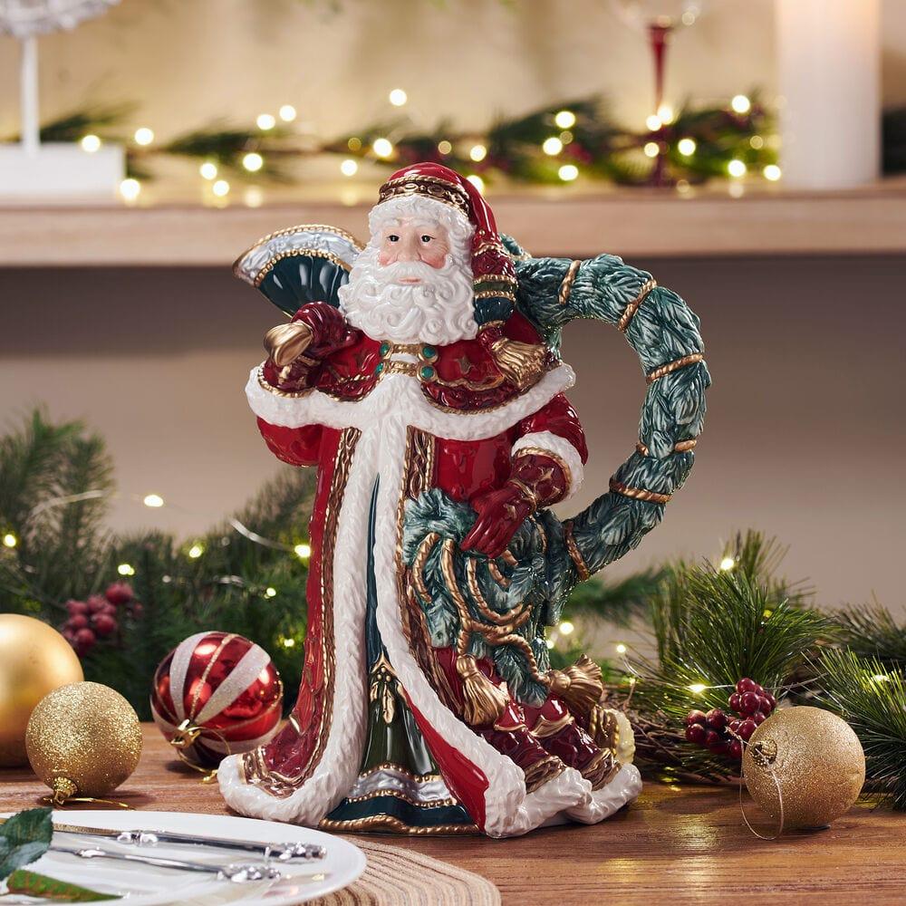 Fitz And Floyd Noel Holiday Santa Pitcher