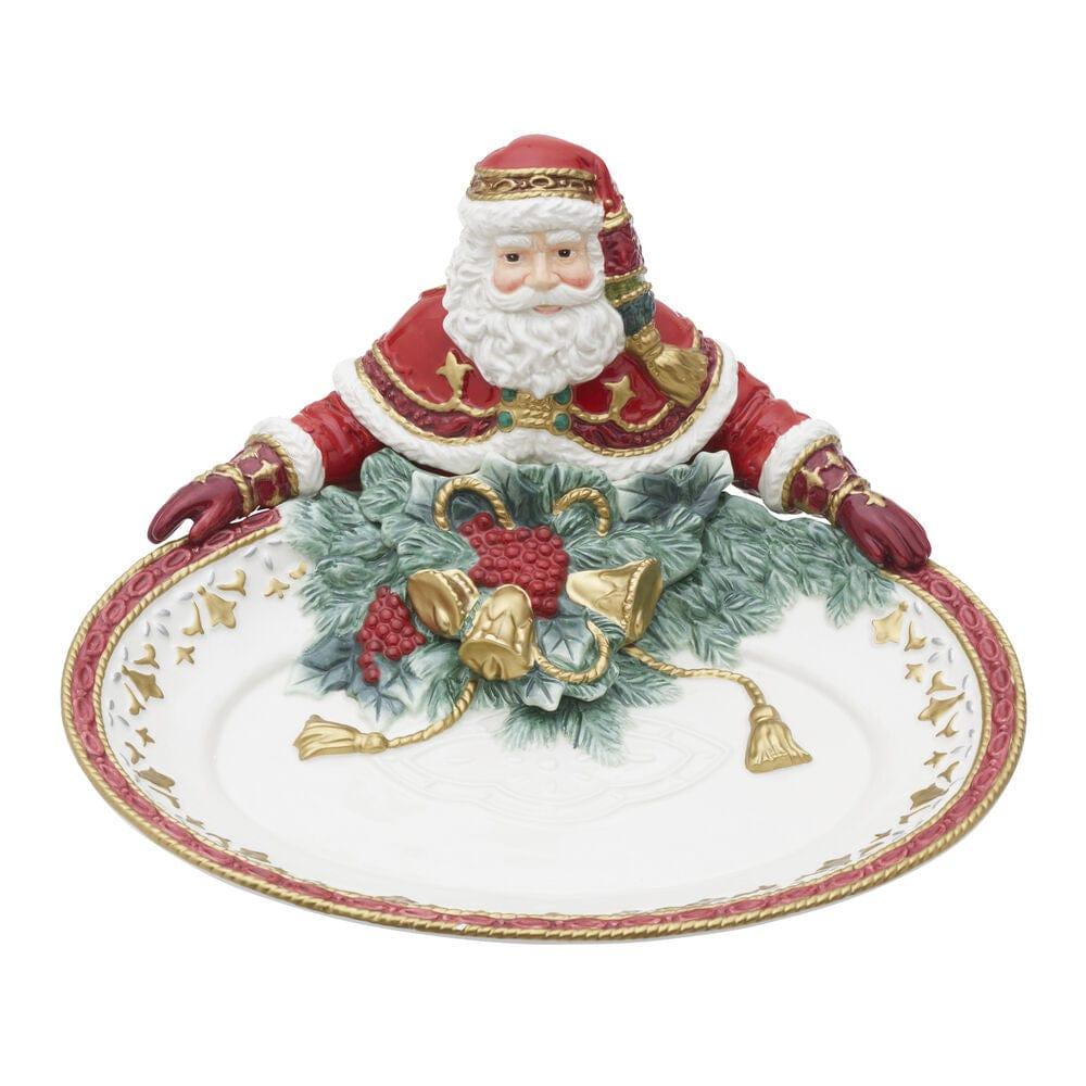 Fitz And Floyd Noel Holiday Santa Serving Bowl