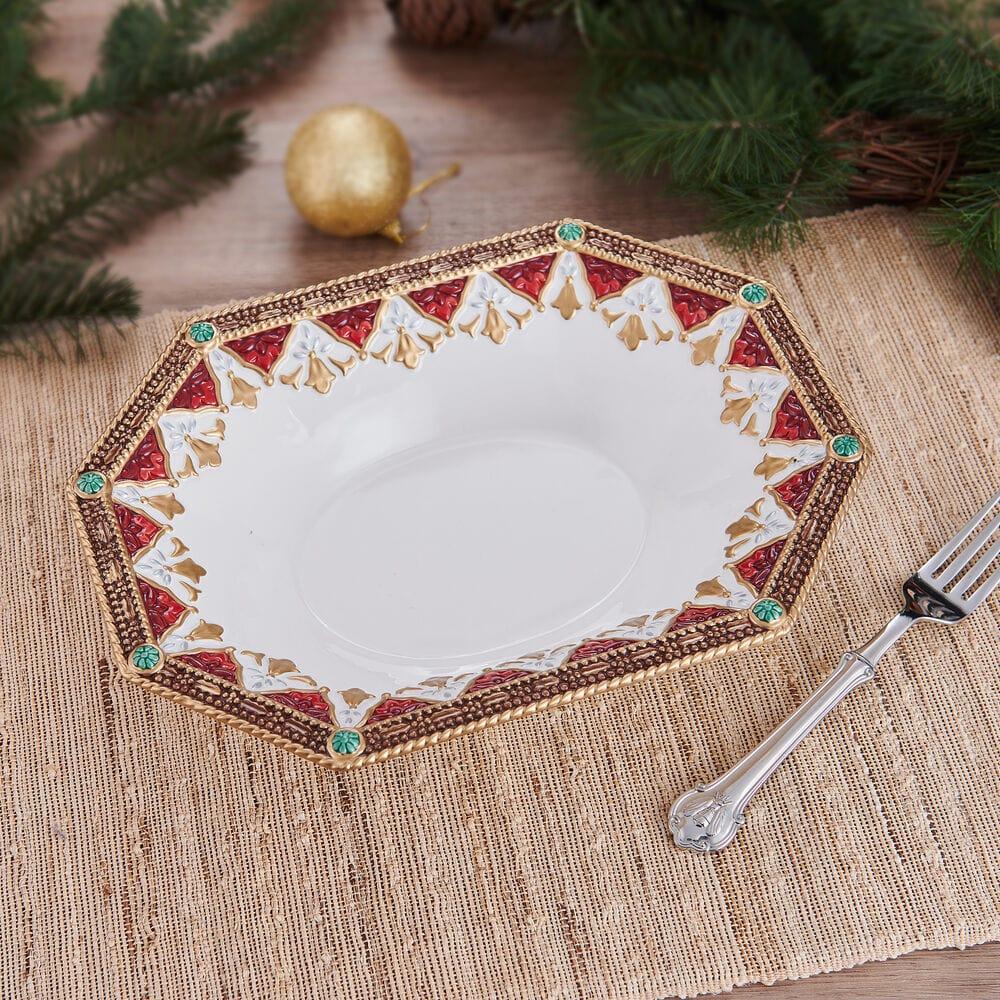 Fitz And Floyd Noel Holiday Serving Bowl