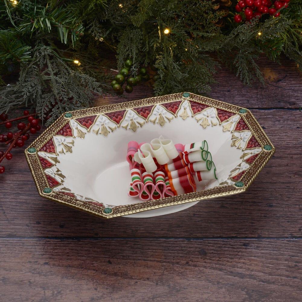 fitz and floyd Noel Holiday Serving Bowl