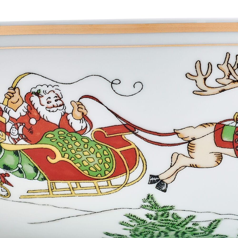 Fitz And Floyd St. Nicholas Gold Serving Bowl