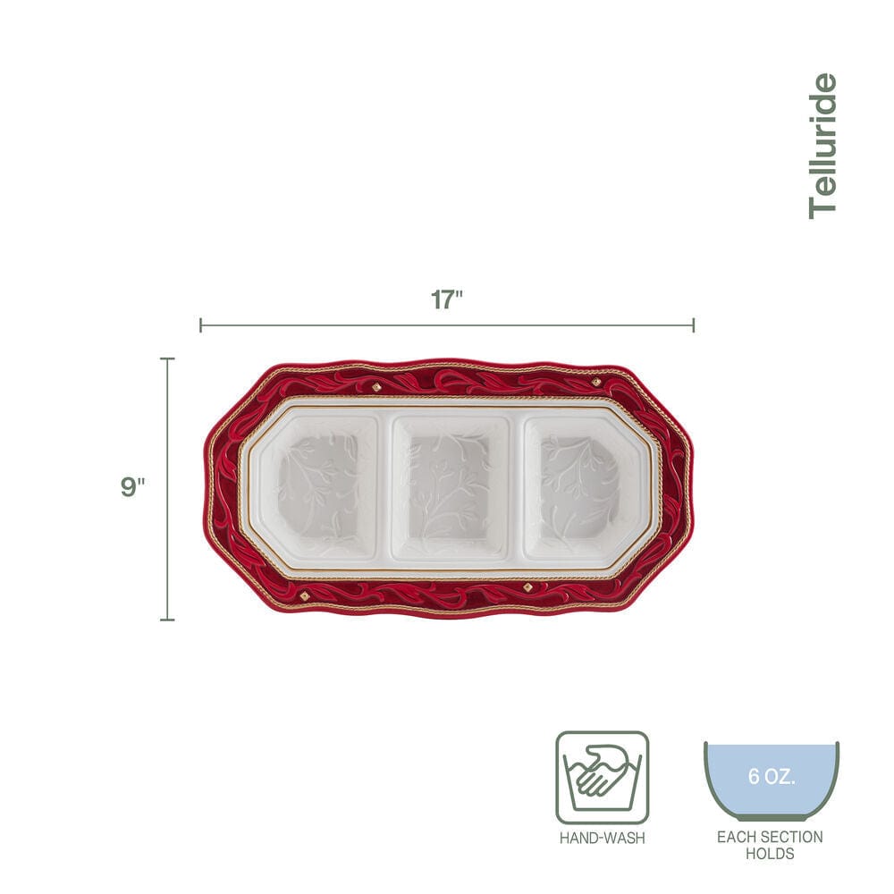 Fitz And Floyd Telluride Divided Serving Platter