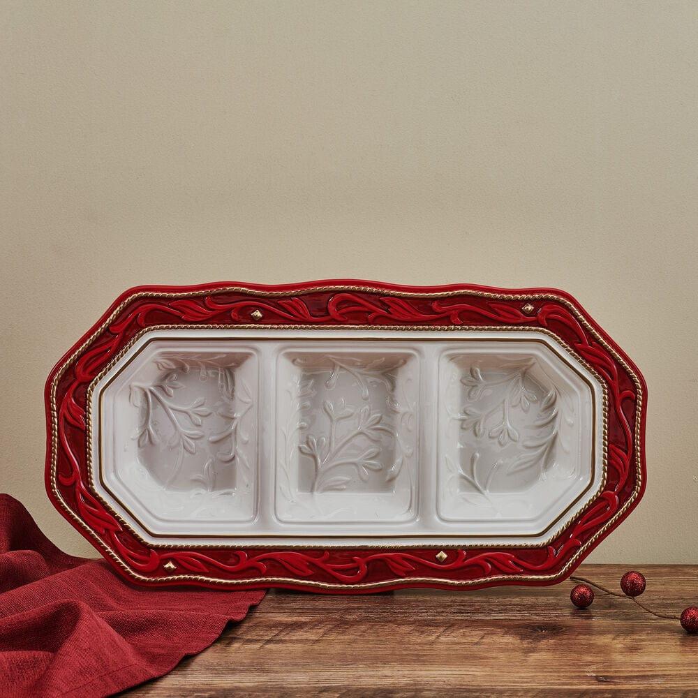 fitz and floyd Telluride Divided Serving Platter