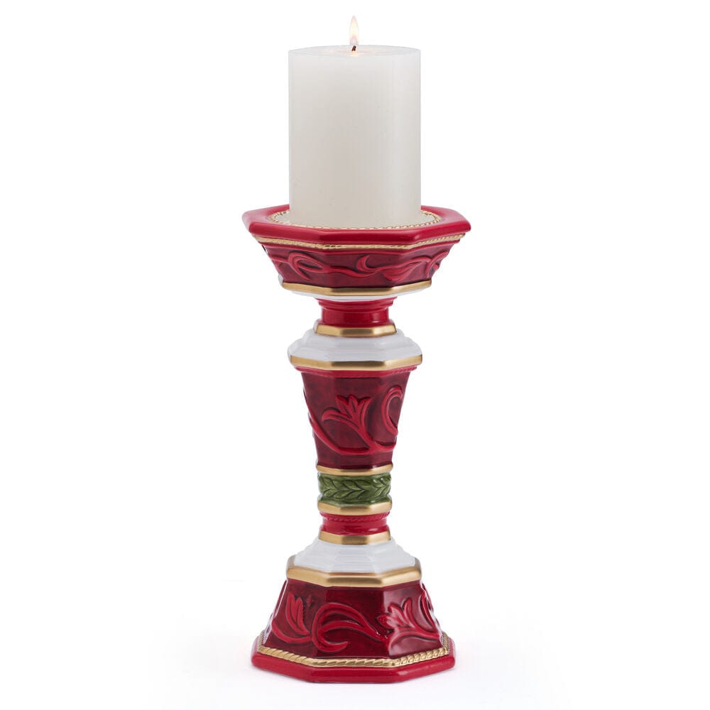Fitz And Floyd Telluride Pillar Candleholder 10 IN