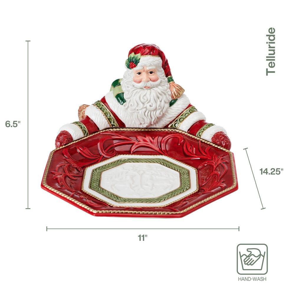Fitz And Floyd Telluride Santa Serving Bowl