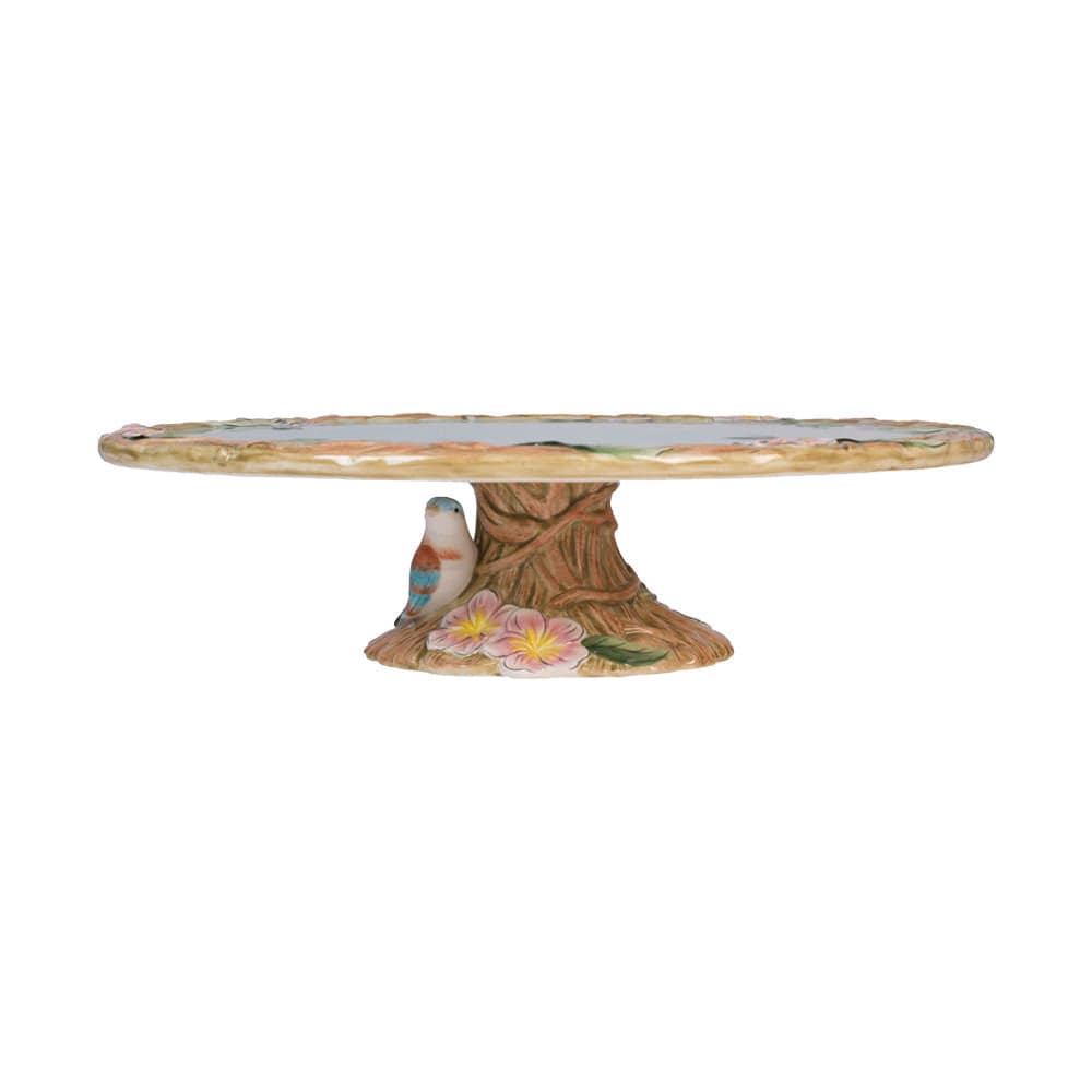 Fitz And Floyd Toulouse Footed Cake Plate 11.25 IN