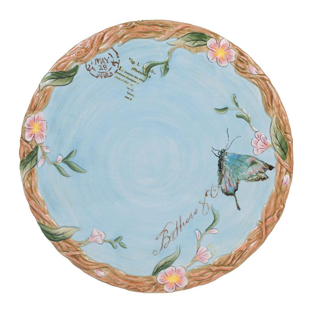 Fitz And Floyd Toulouse Footed Cake Plate 11.25 IN