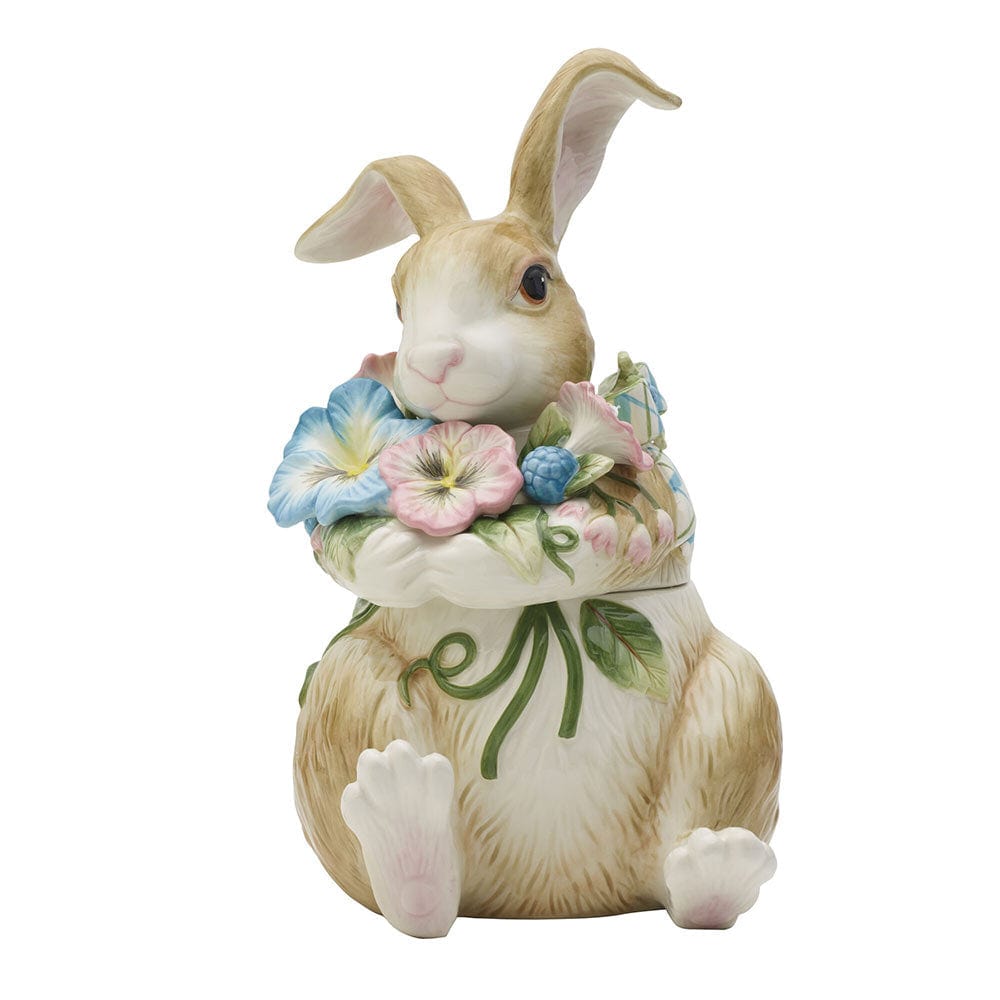 Fitz And Floyd Toulouse Rabbit Cookie Jar Figurine