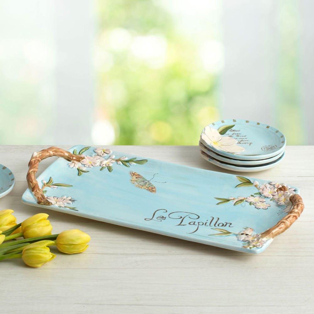 fitz and floyd Toulouse Rectangular Serving Tray