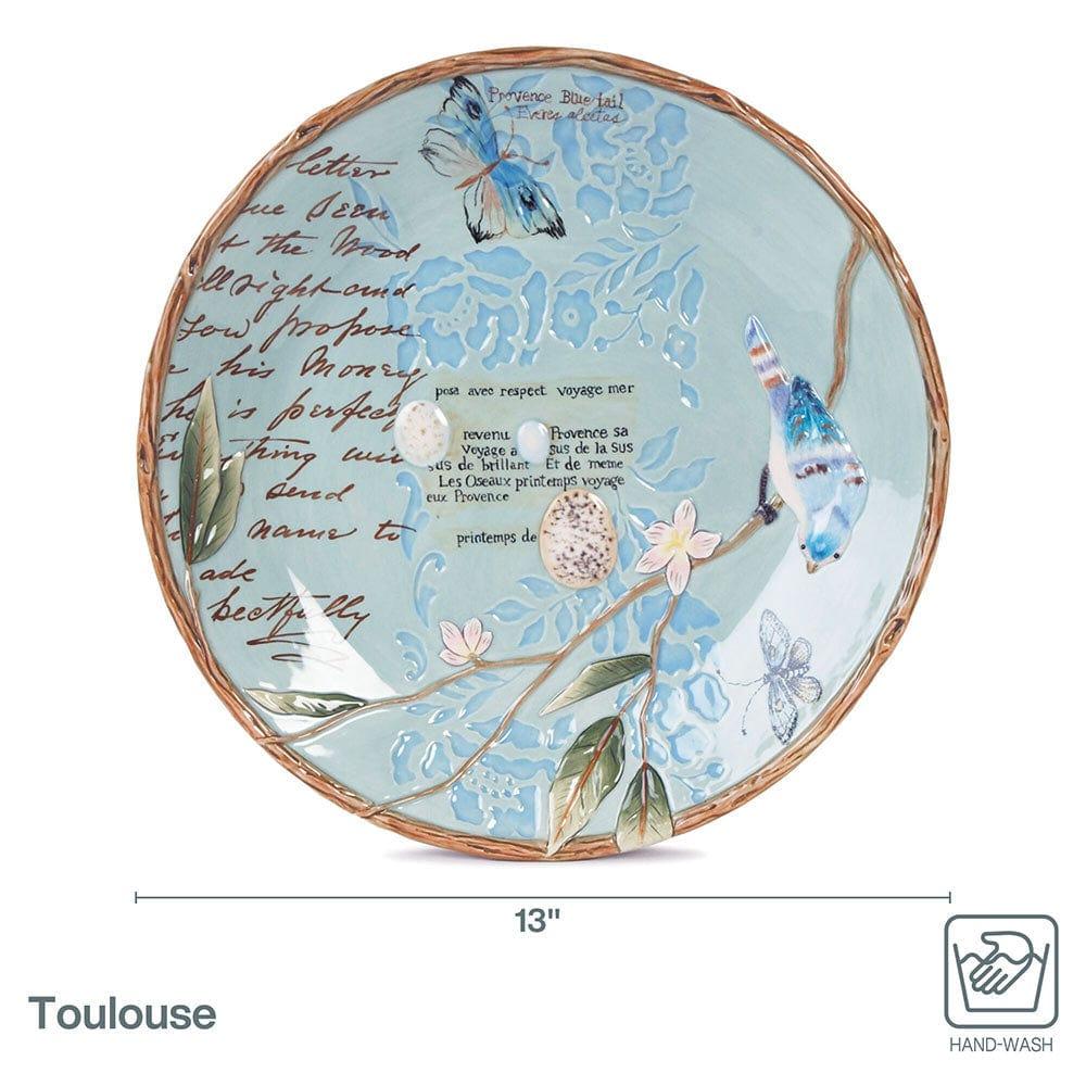 Fitz And Floyd Toulouse Round Platter 13 IN