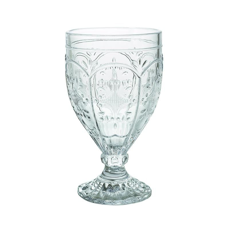 Fitz And Floyd Trestle Goblets Set Of 4 Clear
