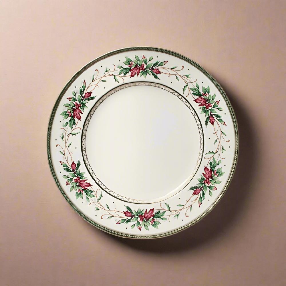 fitz and floyd Winter Holiday Dinner Plate