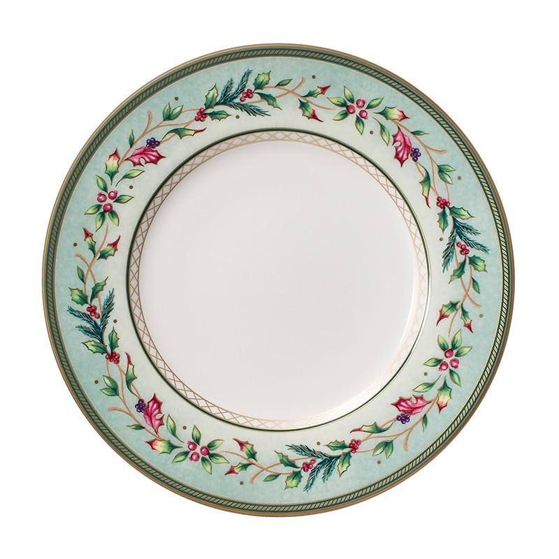 Fitz And Floyd Winter Holiday Garland Salad Plate