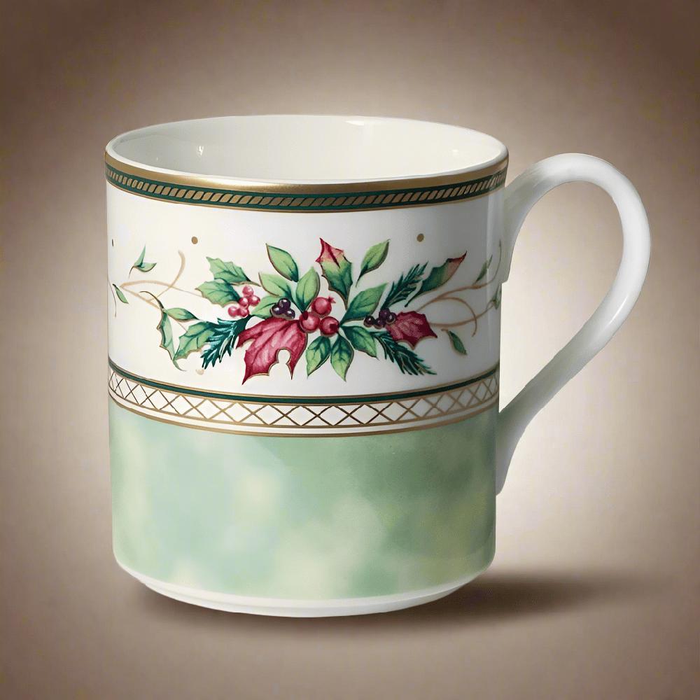 fitz and floyd Winter Holiday Mug