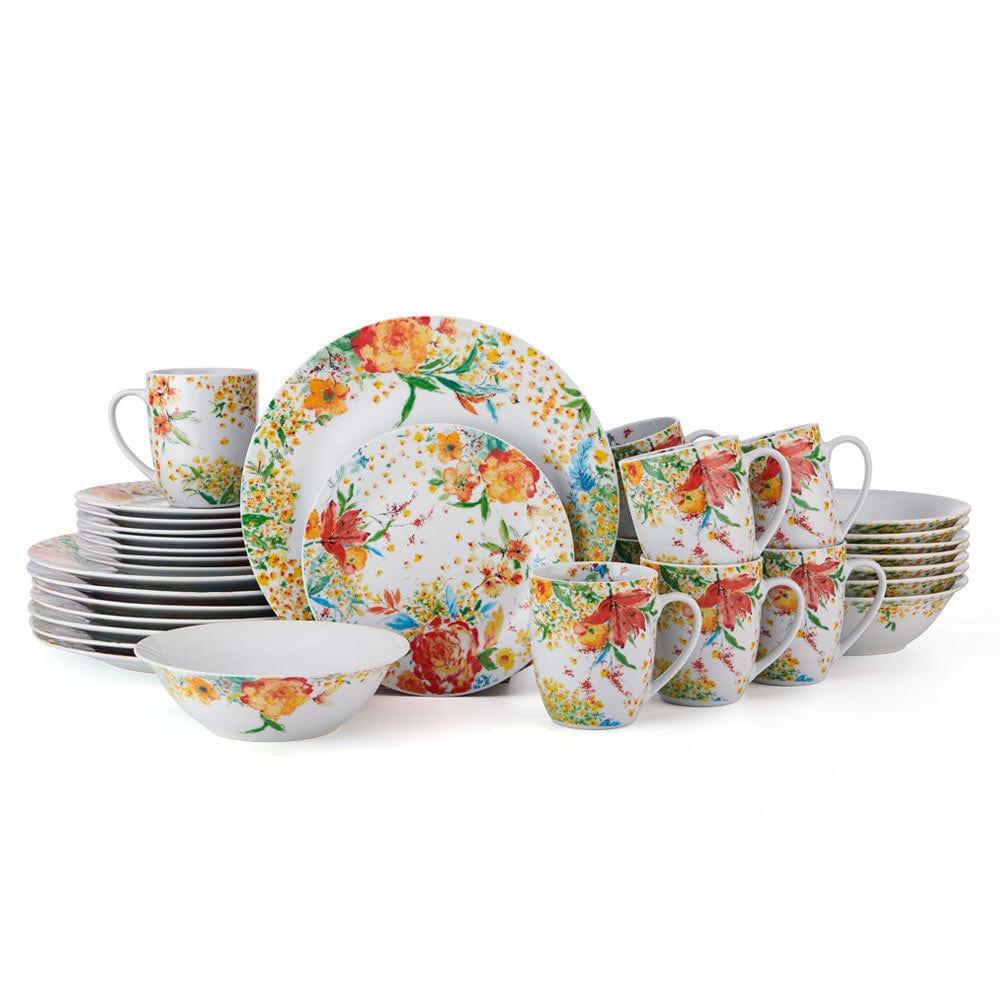 Fitz And Floyd Garden Delight 32 Piece Dinnerware Set Service For 8