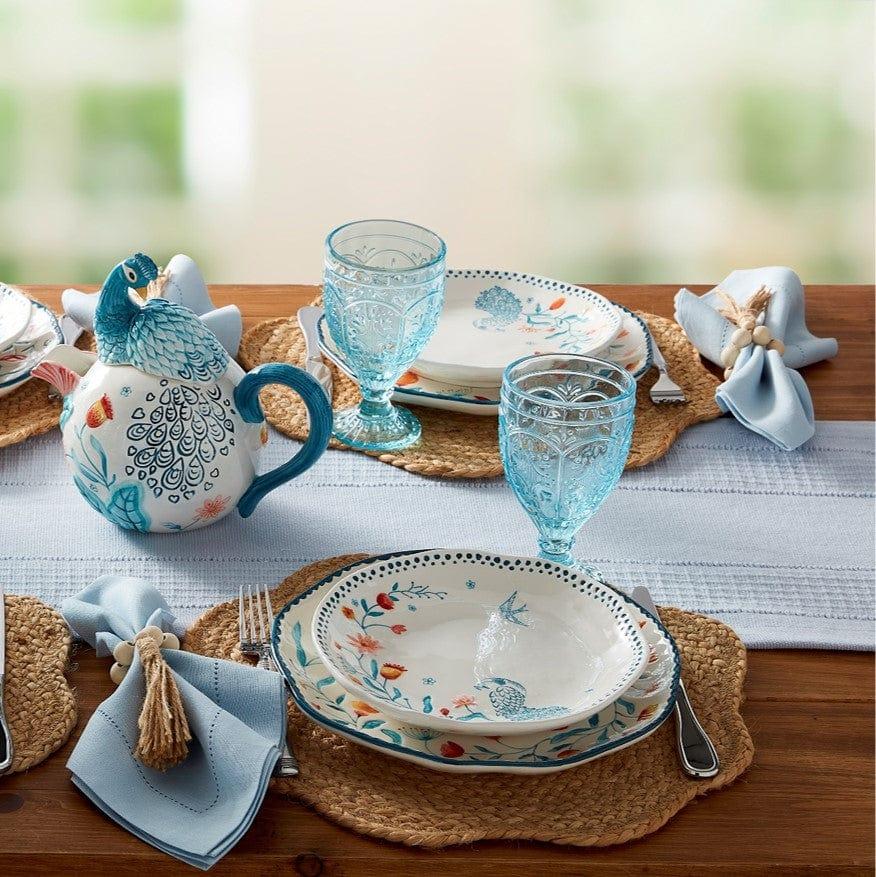 Fitz And Floyd Gracie 12 Piece Dinnerware Set Service For 4