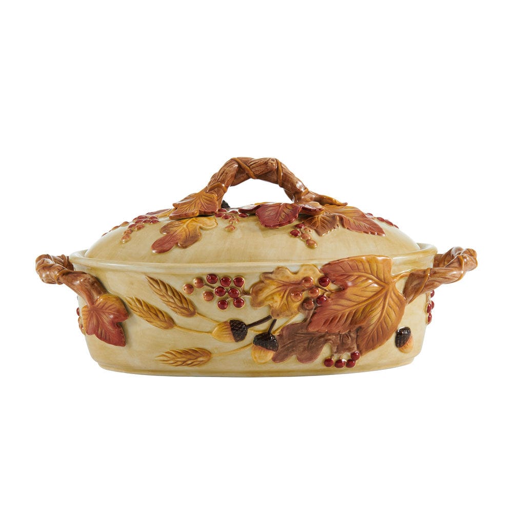 Fitz And Floyd Harvest Covered Vegetable Serve Bowl