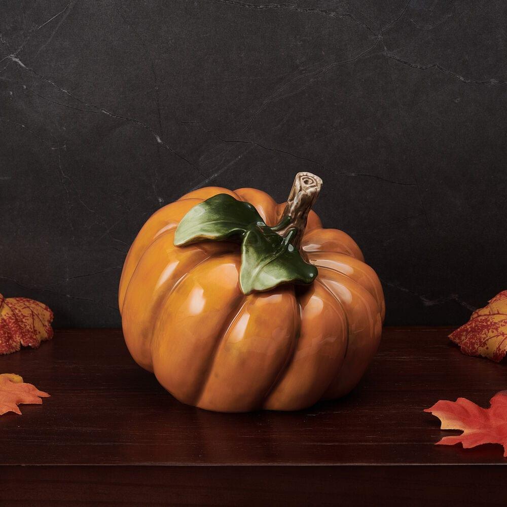 fitz and floyd Harvest Halloween Side Pumpkin Figurine