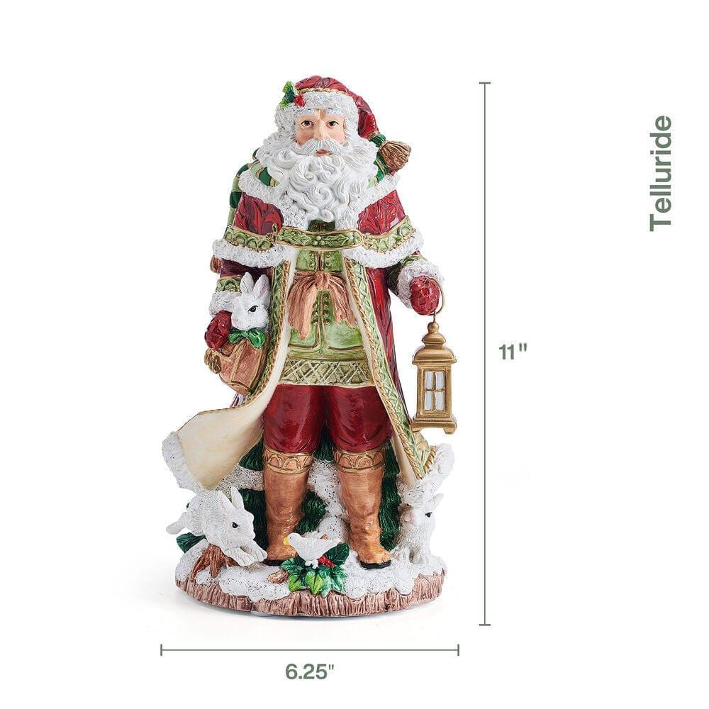 Fitz And Floyd Holiday Musical Telluride Santa Figurine 11 IN