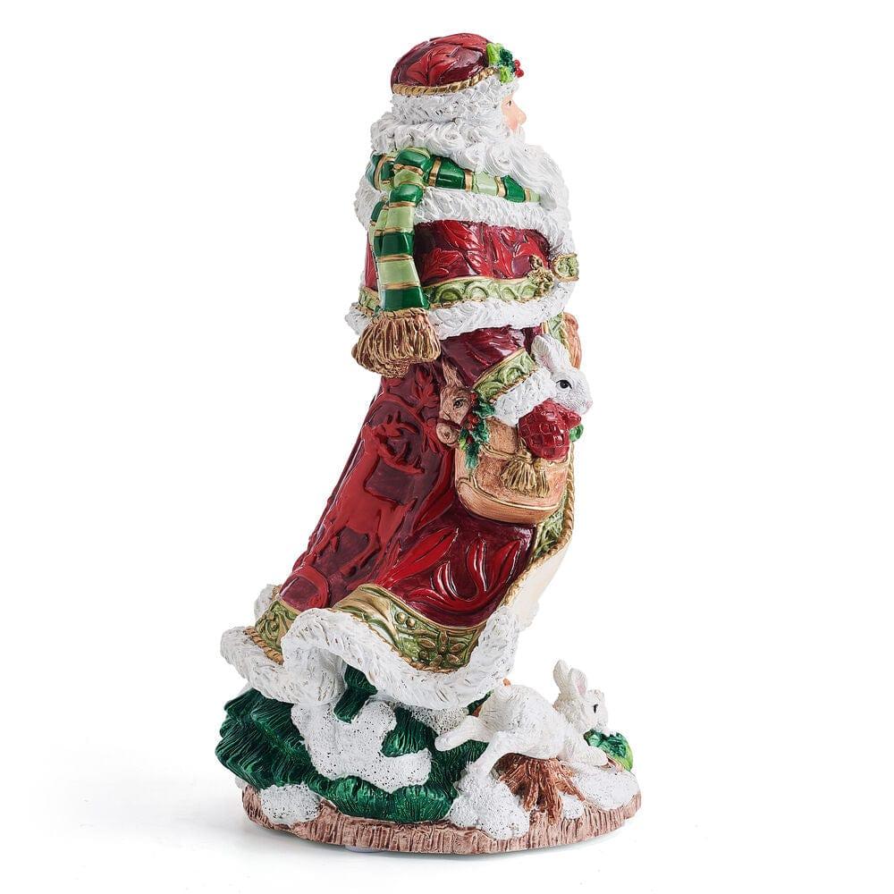 Fitz And Floyd Holiday Musical Telluride Santa Figurine 11 IN