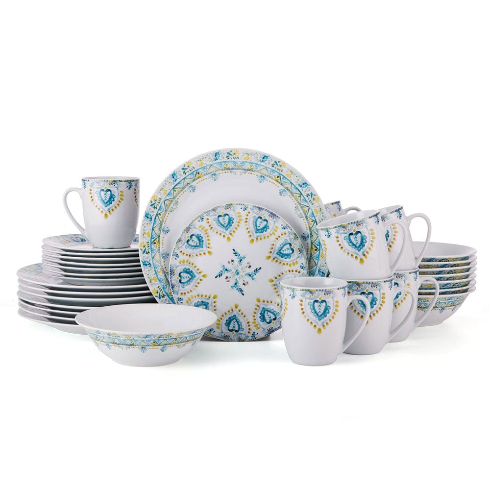 Fitz And Floyd Jodhpur Delight 32 Piece Dinnerware Set Service For 8