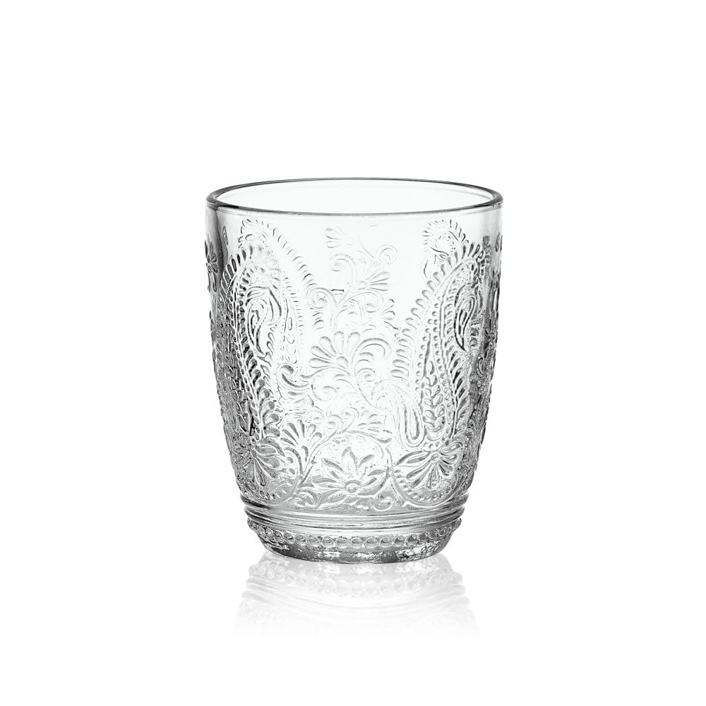 Fitz And Floyd Maddi Double Old Fashioned Glasses Set Of 4 Clear
