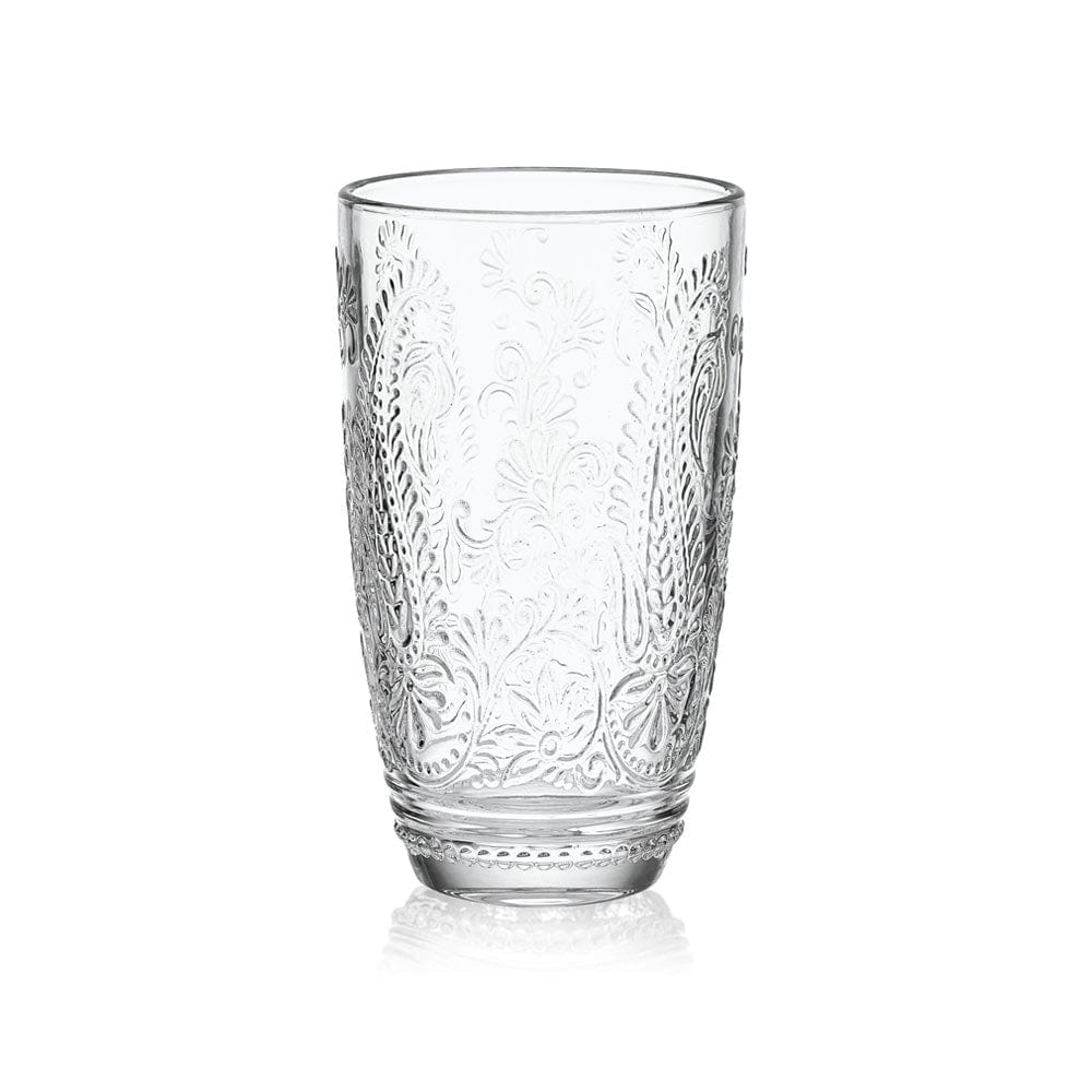 Fitz And Floyd Maddi Highball Glasses Set Of 4 Clear