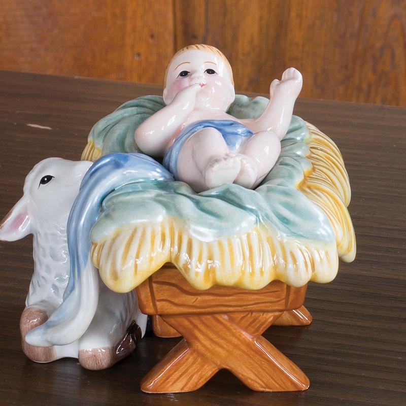 fitz and floyd Nativity Baby Jesus Figurine 3.75 IN