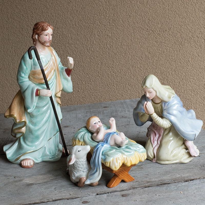Fitz And Floyd Nativity Blessed Mother Mary Figurine 6.3 IN