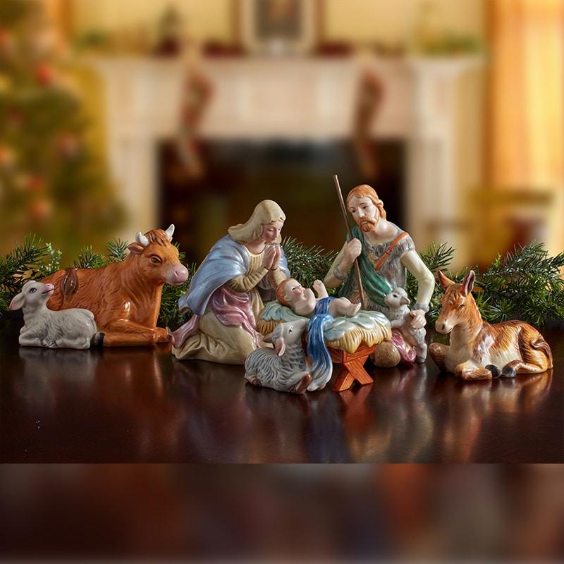 Fitz And Floyd Nativity Blessed Mother Mary Figurine 6.3 IN