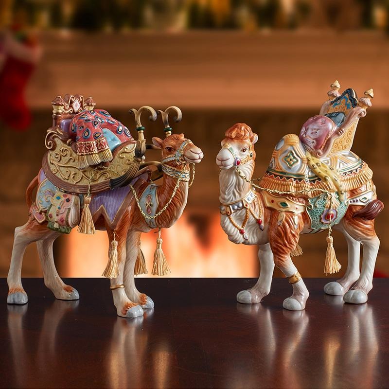 fitz and floyd Nativity Nubian Camel Figurine 11.5 IN