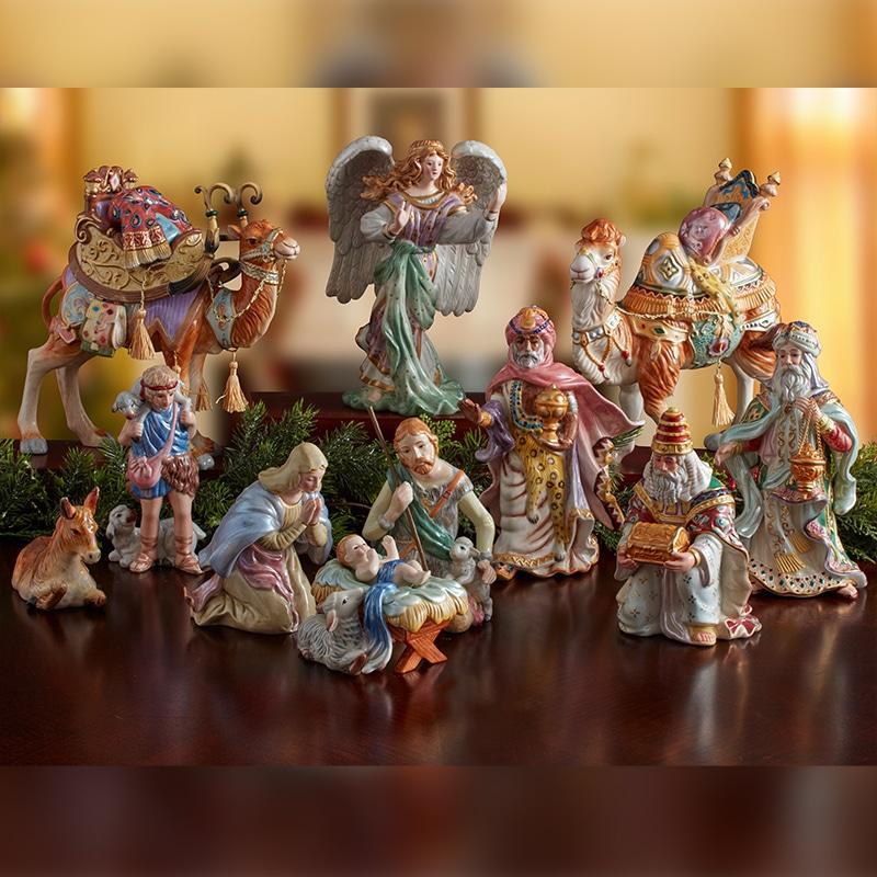 Fitz And Floyd Nativity Shepherd Boy Figurine 7.5 IN