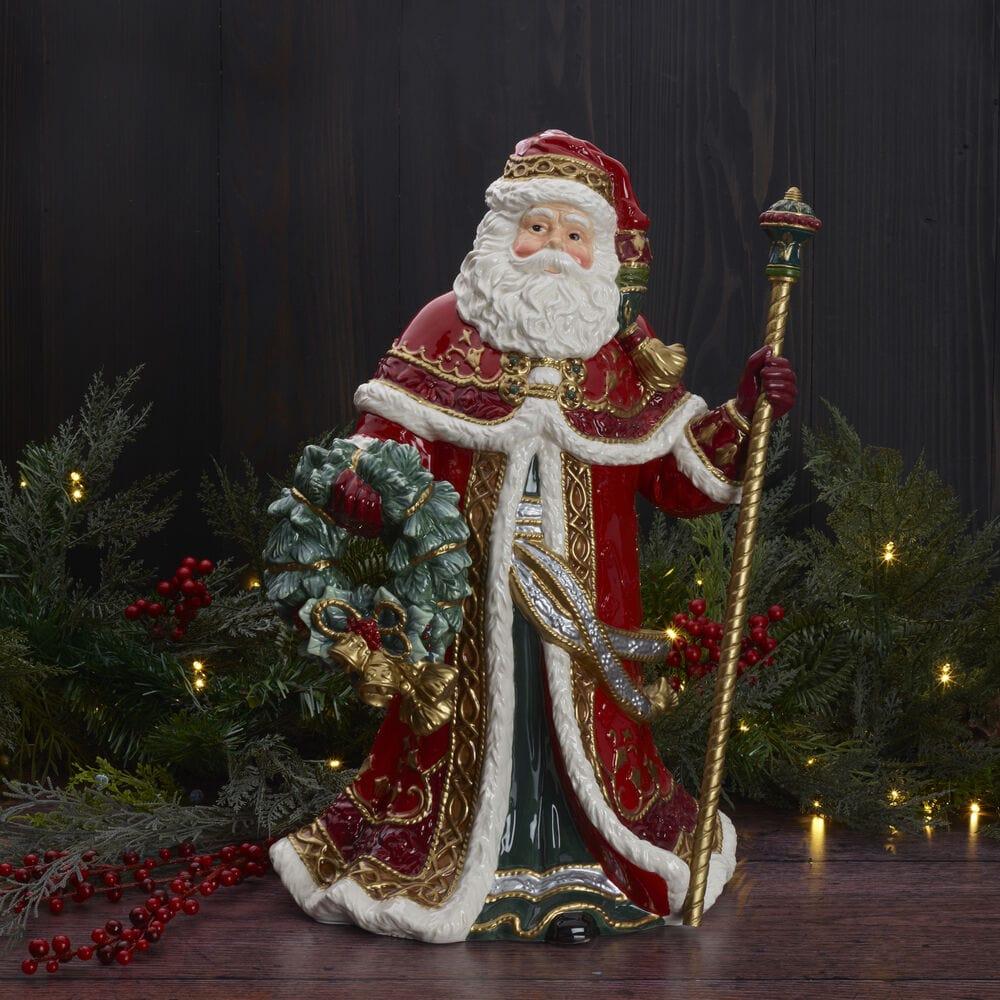 Fitz And Floyd Noel Holiday Grand Santa Figurine 19.25 IN
