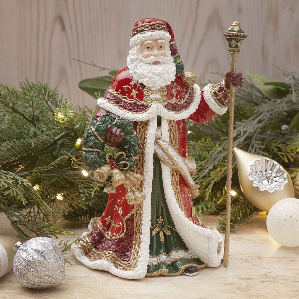 fitz and floyd Noel Holiday Musical Santa Figurine The First Noel 11 IN