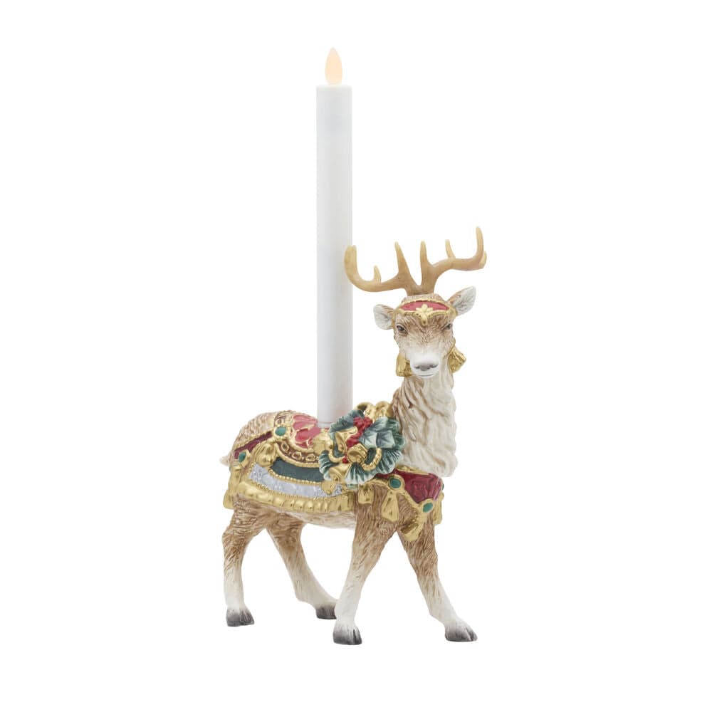 Fitz And Floyd Noel Holiday Standing Deer Candle Holder