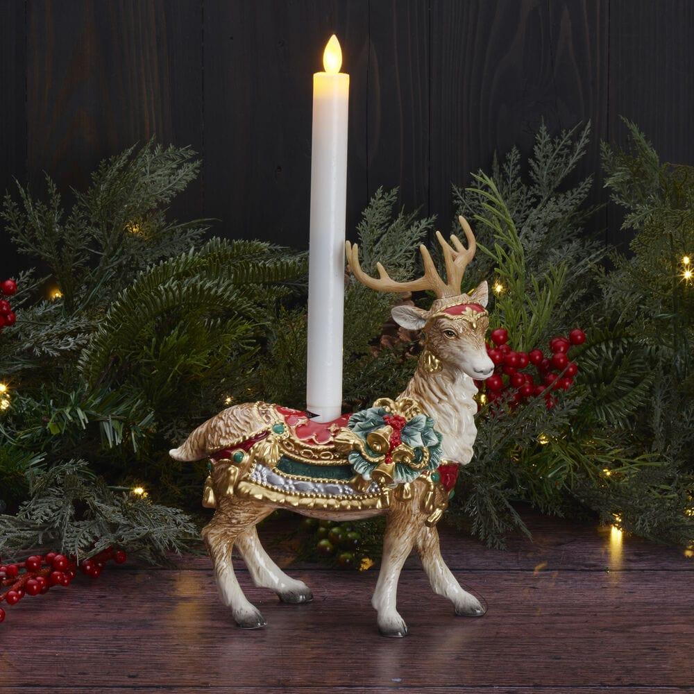 Fitz And Floyd Noel Holiday Standing Deer Candle Holder