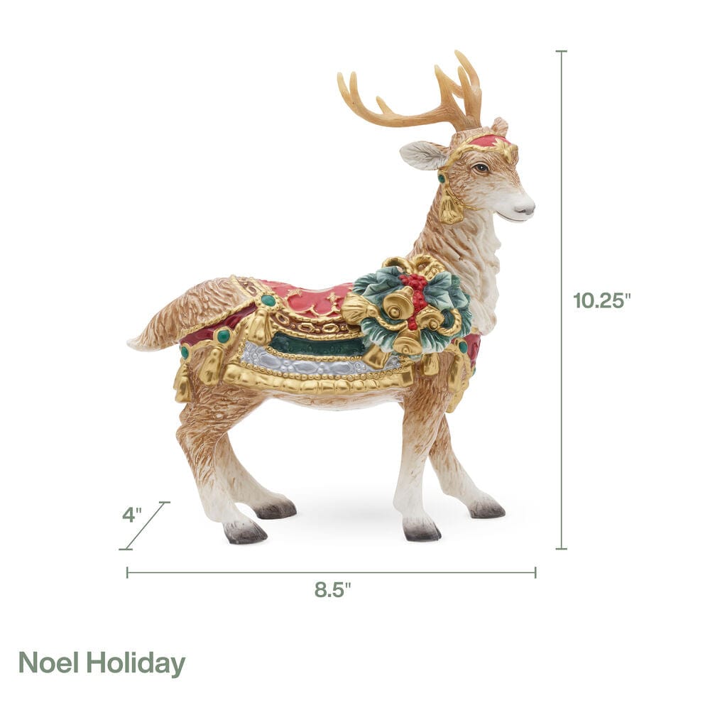 Fitz And Floyd Noel Holiday Standing Deer Candle Holder